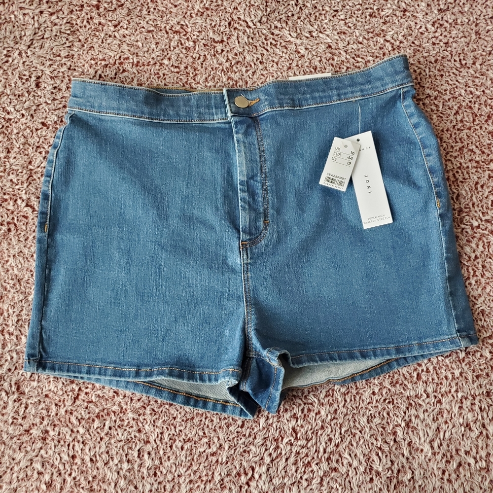 Topshop Joni Super High Waisted Shorts - Picture 3 of 9